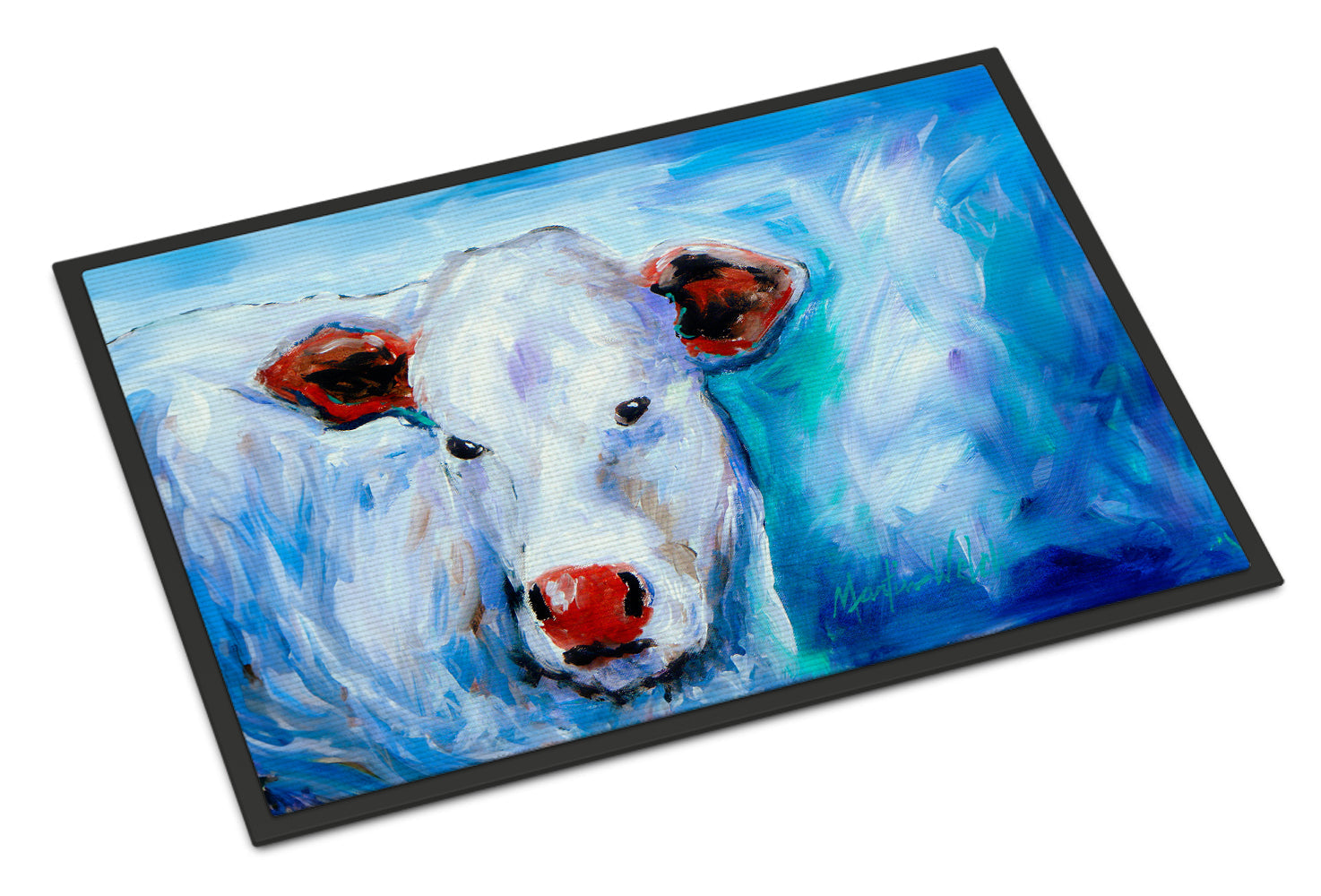 Move Over Cow Doormat Indoor Outdoor 18H X 27W Front Door Mat Rugs for Entryway, Non Slip Washable