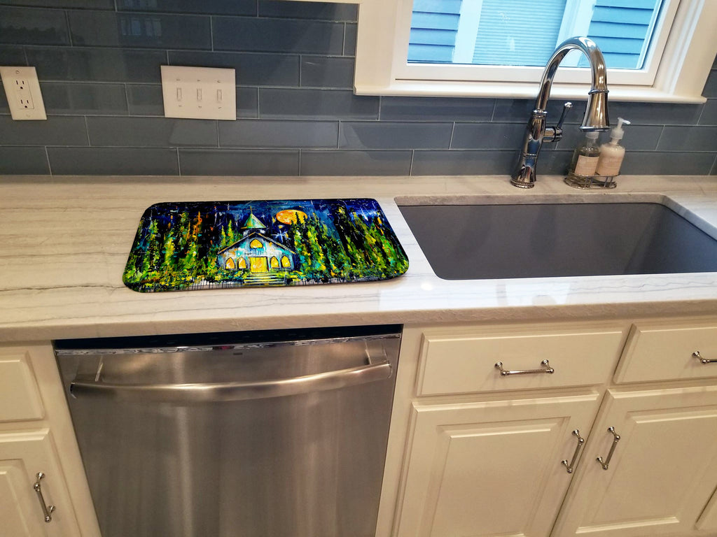 Rock of Ages Church Dish Drying Mat Absorbent Dish Drying Mat Pad for Kitchen Counter Dish Drainer Mat for Countertop, 14 x 21", Multicolor