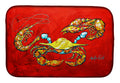 Seafood Sandwich Crab Shrimp Crawfish Dish Drying Mat Absorbent Dish Drying Mat Pad for Kitchen Counter Dish Drainer Mat for Countertop, 14 x 21", Multicolor