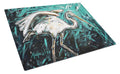 Heron Stretch Cutting Board Tempered Glass Kitchen Cutting Surface, Heat Resistant Chopping, Non-Slip Feet, Food Prep & Serving