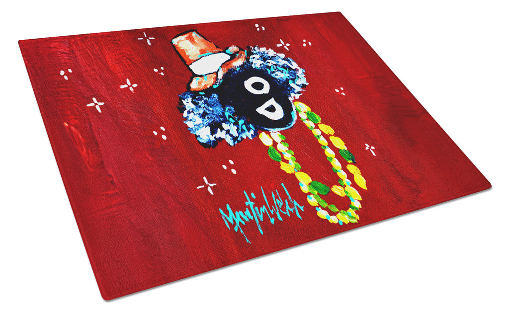 Zee Bee Cutting Board Tempered Glass Kitchen Cutting Surface, Heat Resistant Chopping, Non-Slip Feet, Food Prep & Serving