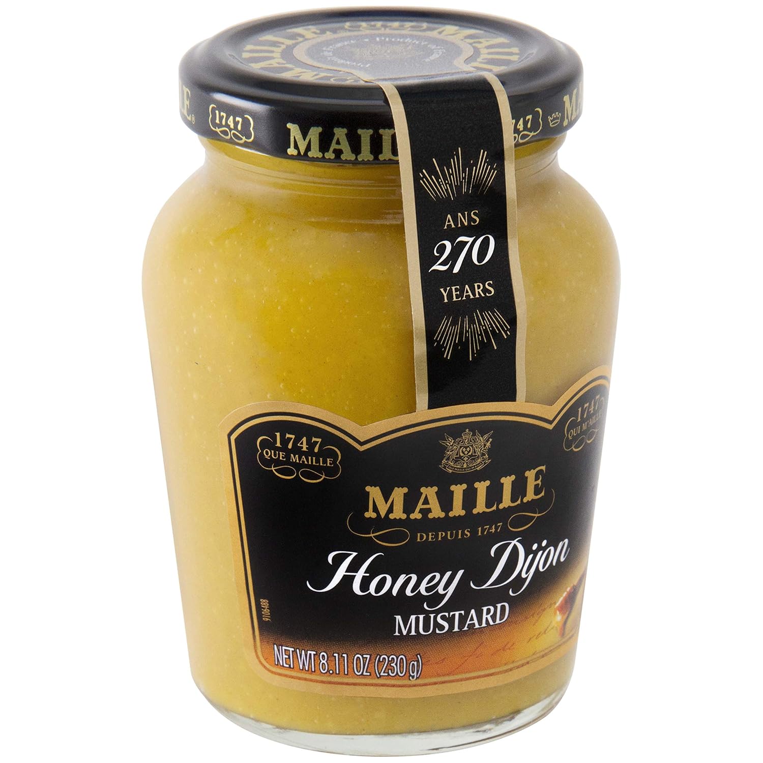 Maille Dijon Mustard with Real Honey, 6-Pack, 8 Oz.