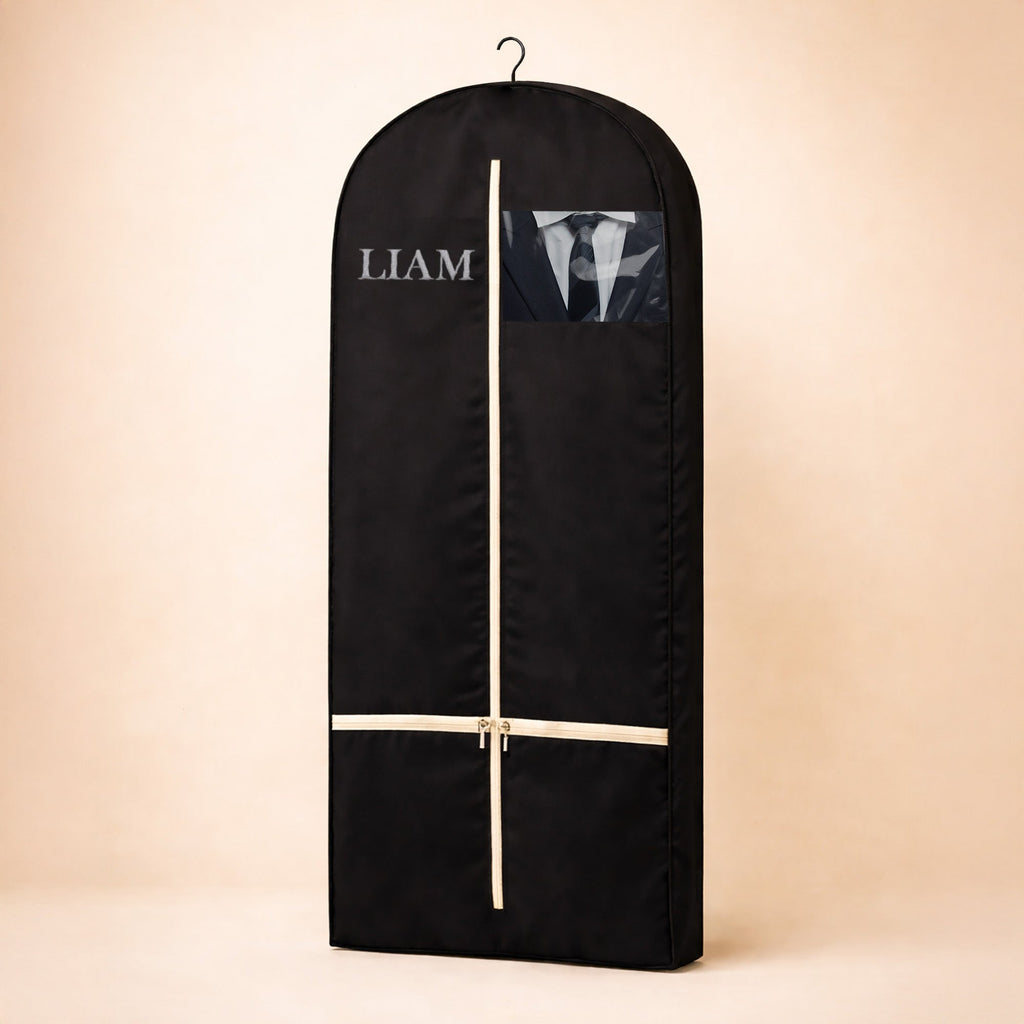 Personalized Garment Bag with Name – Custom Suit Travel Bag