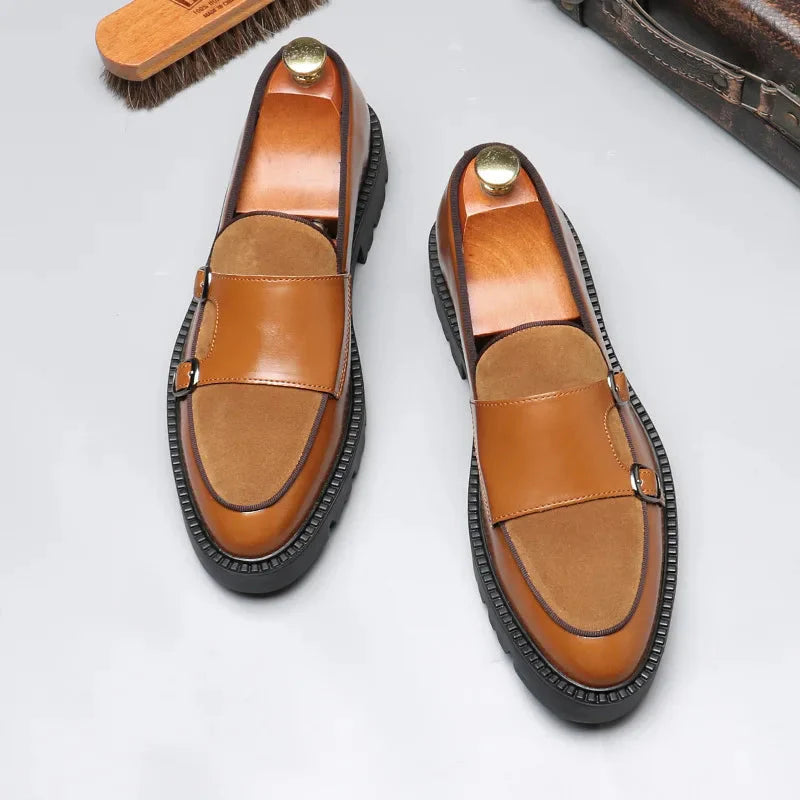 Maison Novaire Men's Casual Leather Loafers
