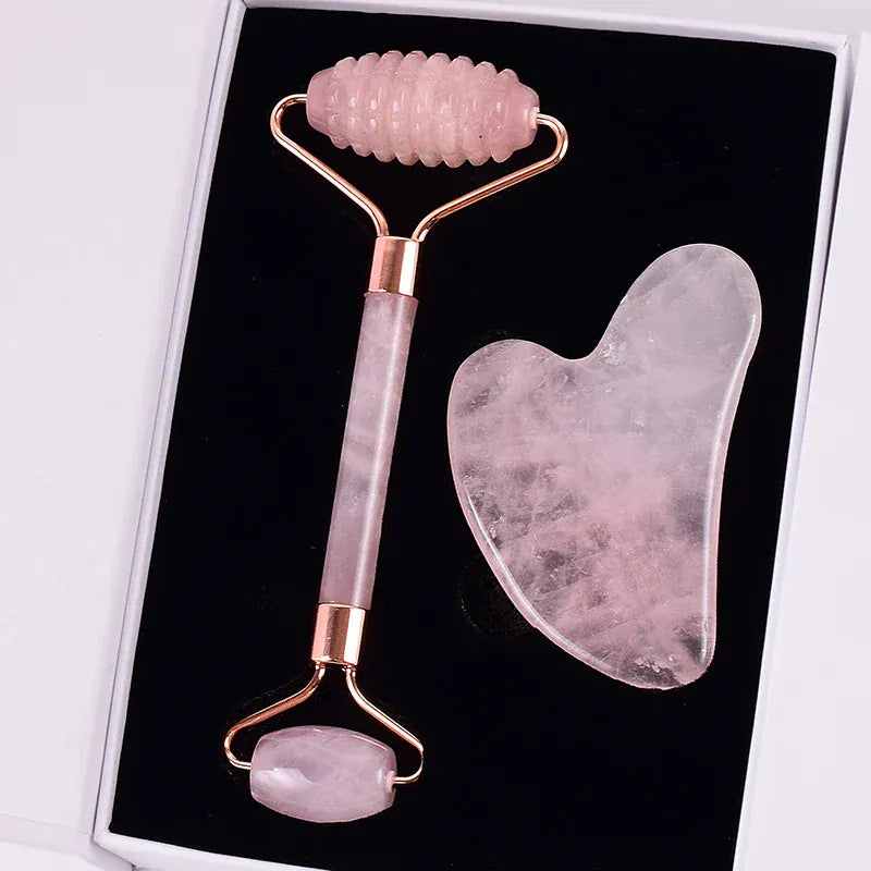 Maison Novaire Rose Quartz Gua Sha & Face Roller