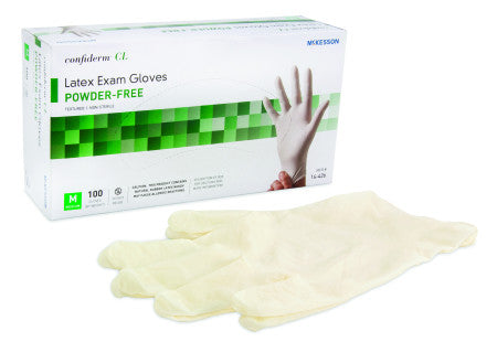 McKesson Confiderm® CL Latex Exam Gloves Medium - 14-426