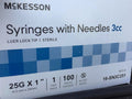 Substitute For McKesson Syringe w/ Detachable Hypodermic Needle w/o Safety 3mL 25G x 1" - 16-SN3C251