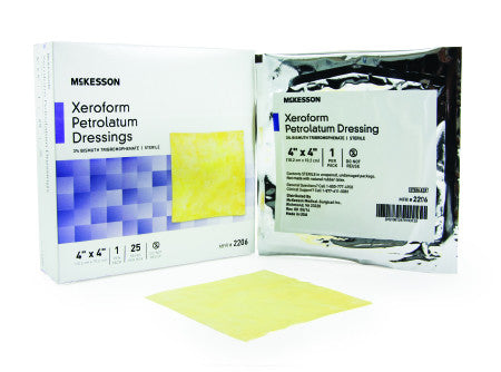 Xeroform Petrolatum Impregnated Dressing McKesson Rectangle 5 X 9 Inch Sterile - 2207