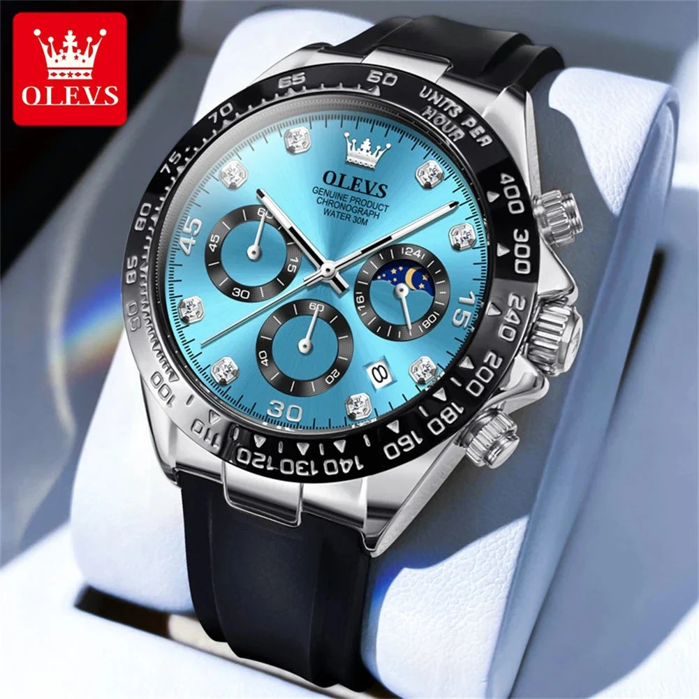 Men Chronograph Sport Wristwatch.