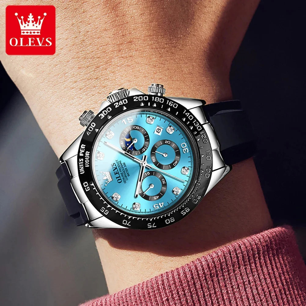 Men Chronograph Sport Wristwatch.