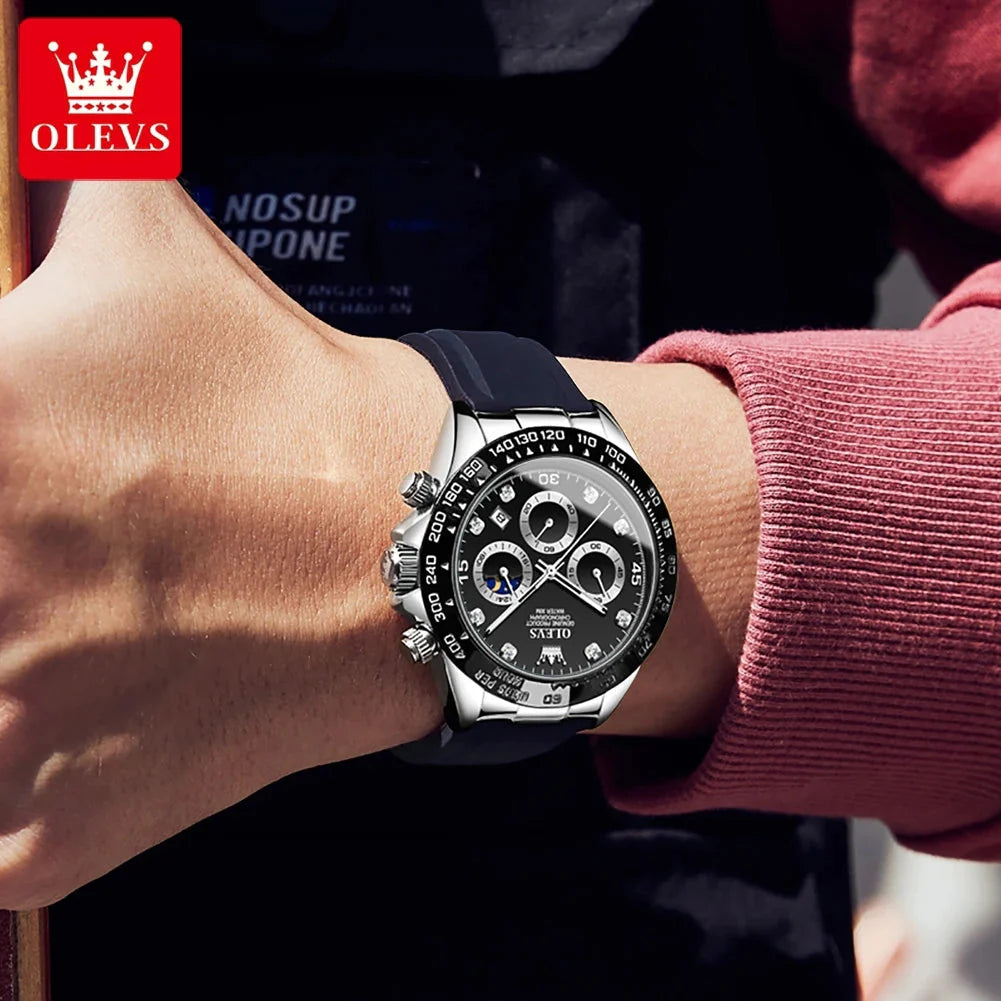 Men Chronograph Sport Wristwatch.