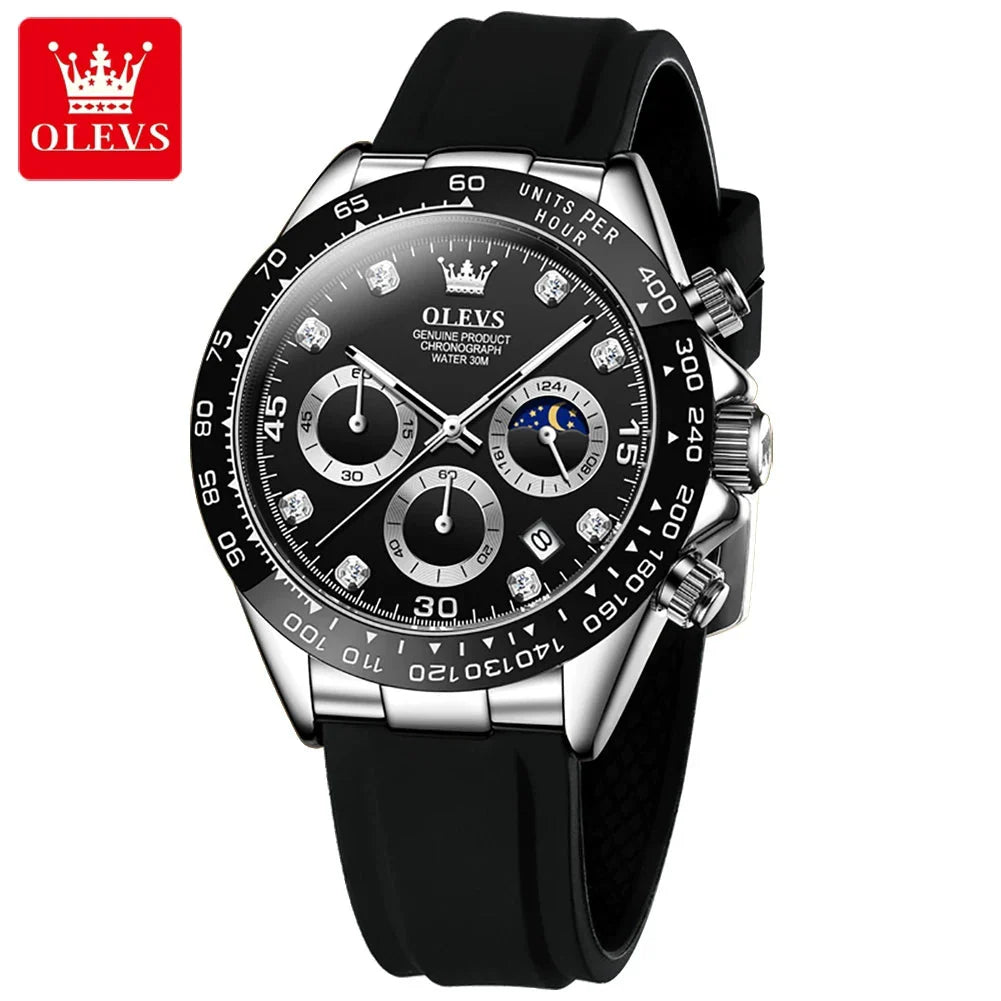Men Chronograph Sport Wristwatch.