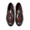 Men's Leather Tassel Loafers | Handmade Comfort Slip-Ons | Formal Casual