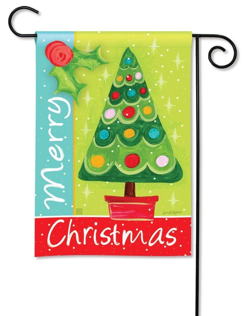 Merry Christmas Tree Garden Flag Decorative