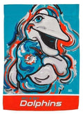 Miami Dolphins Garden Flag 2 Sided Justin Patten