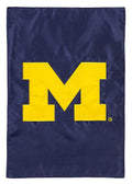 Michigan Wolverines Garden Flag 2 Sided Applique Logo