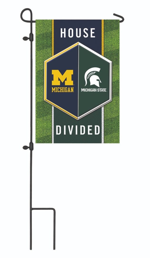 Michigan and Michigan State House Divided Garden Flag 2 Sided