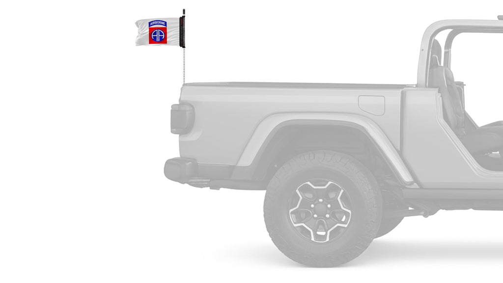 Airborne 82nd Division 12"x18" Forever Wave Flag for Jeep Wrangler YJ 1986-1995