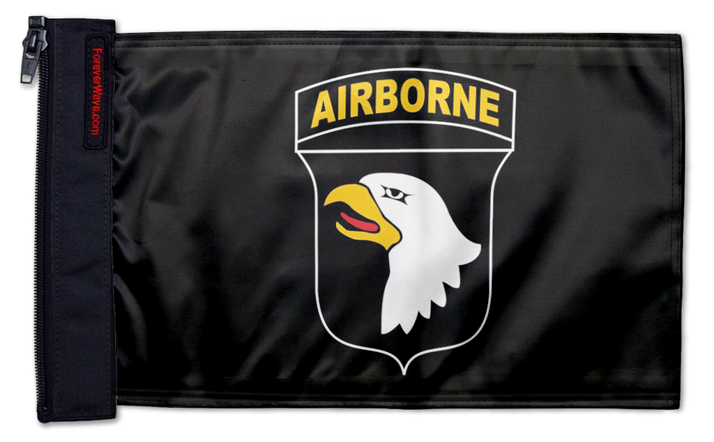 Airborne 101st Division 12"x18" Forever Wave Flag for Jeep Wrangler JLU 4-Door 2018-Present