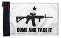 Gonzales Machine Gun 12"x18" Forever Wave Flag for Jeep Wrangler CJ-7 and CJ-8 1976-1986