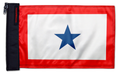 Service Flag Blue Star12"x18" Forever Wave Flag for Jeep Wrangler CJ-7 and CJ-8 1976-1986