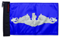 Submarine Silver Dolphins 12"x18" Forever Wave Flag for Jeep Wrangler JK 2-Door 2007-2018