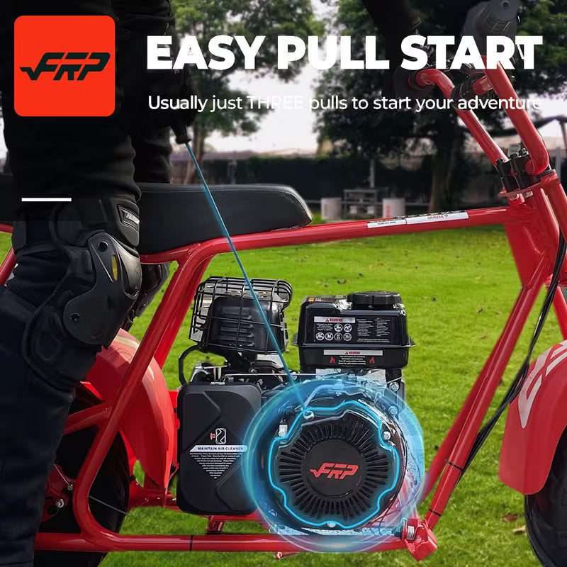 Mini Bike, 99cc 4-stroke Adult Mini Bike For Explorers, Gasoline-powered Mini Off-road Bike Motocross,