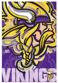 Minnesota Vikings Garden Flag 2 Sided Justin Patten Logo