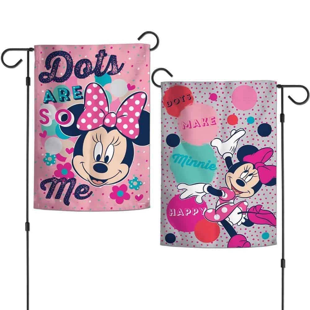 Minnie Mouse Garden Flag 2 Sided Rock The Bow