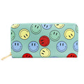 Smile Patterned Zipper Wallet