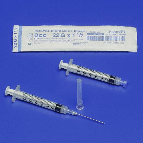 Monoject™  Standard Syringes 3mL 27G x 1-1/4" Soft Pack - 1180327114
