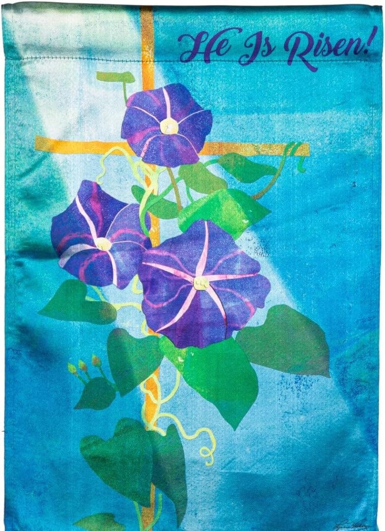 Morning Glory Easter Garden Flag 2 Sided