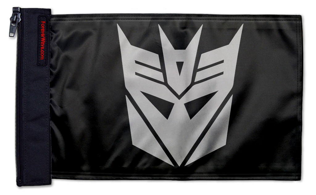 Transformers Decepticon 12"x18" Forever Wave Flag for Jeep Wrangler JK 2-Door 2007-2018