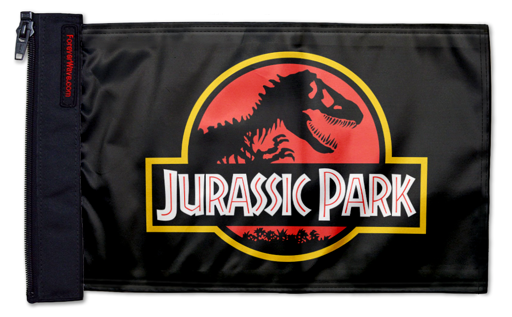 Jurassic Park 12"x18" Forever Wave Flag for Jeep Wrangler TJ 1996-2006