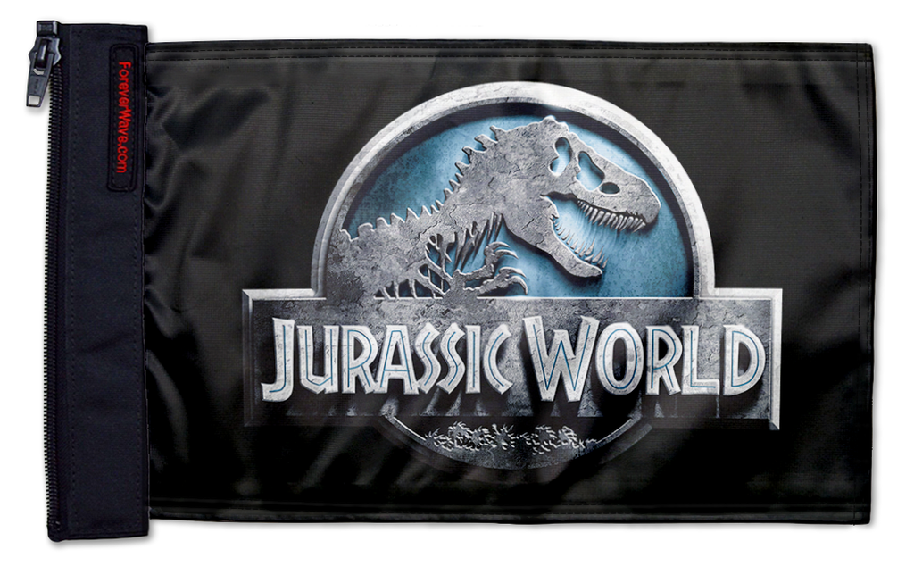 Jurassic World 12"x18" Forever Wave Flag for Jeep Wrangler CJ-7 and CJ-8 1976-1986