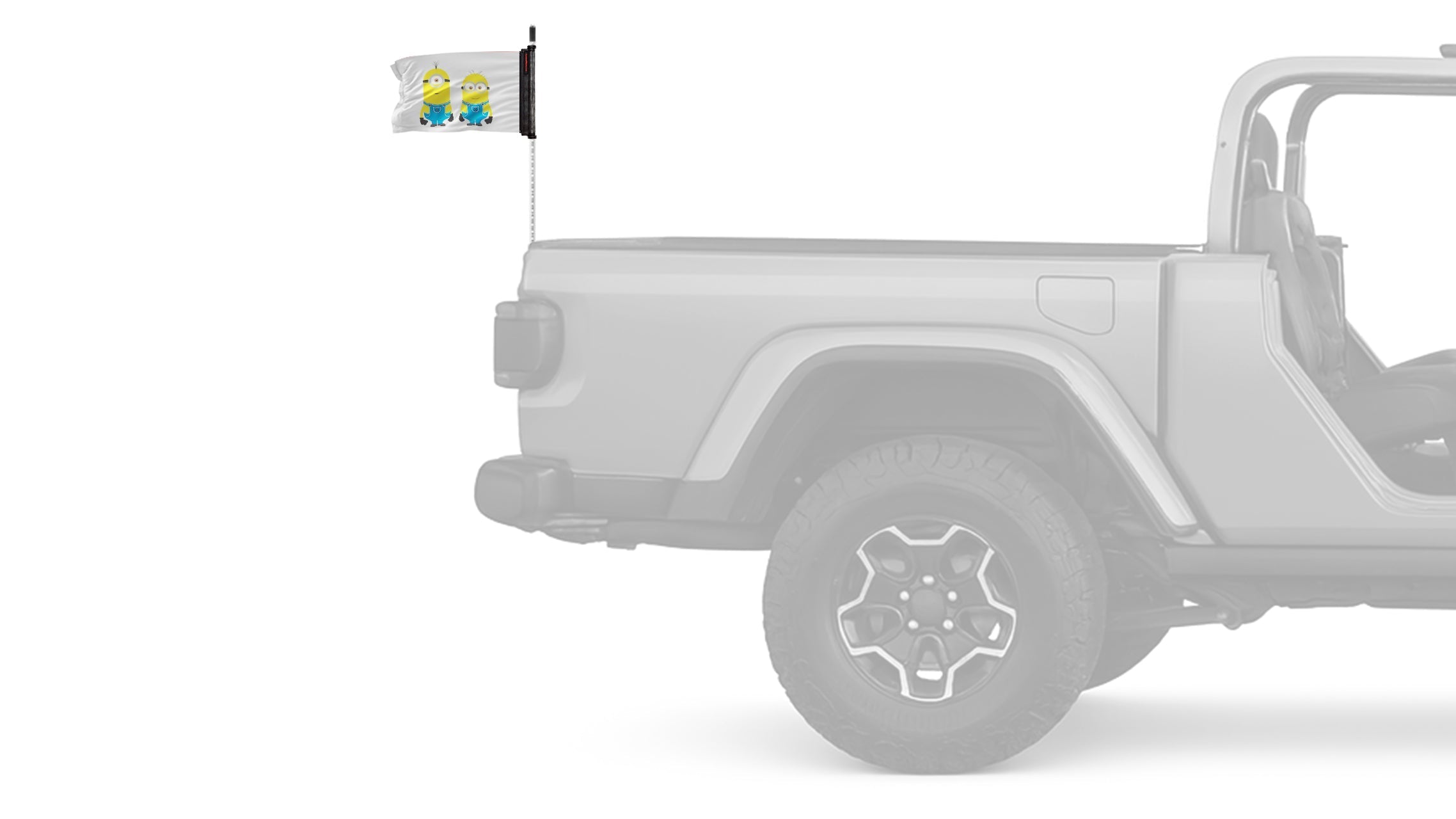 Minions 12"x18" Forever Wave Flag for Jeep Wrangler TJ 1996-2006