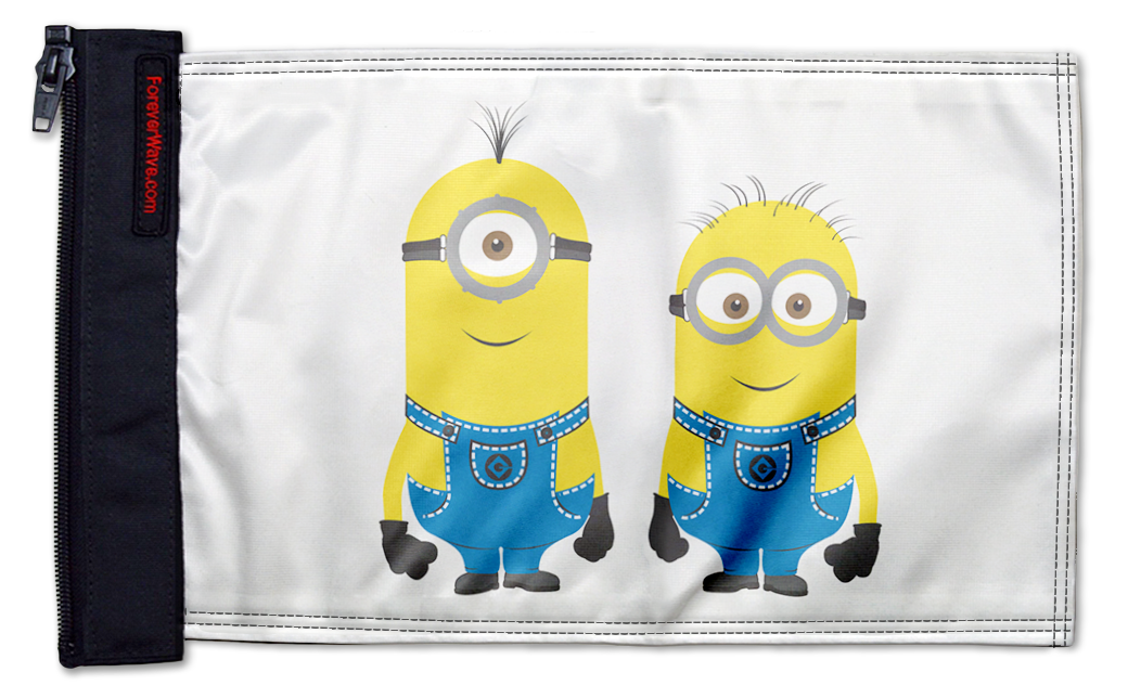 Minions 12"x18" Forever Wave Flag for Boats