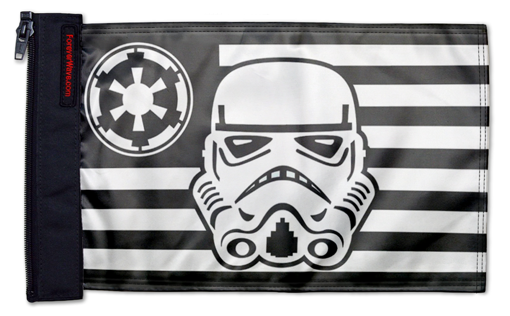 Star Wars Stormtrooper Imperial 12"x18" Forever Wave Flag for Jeep Wrangler YJ 1986-1995