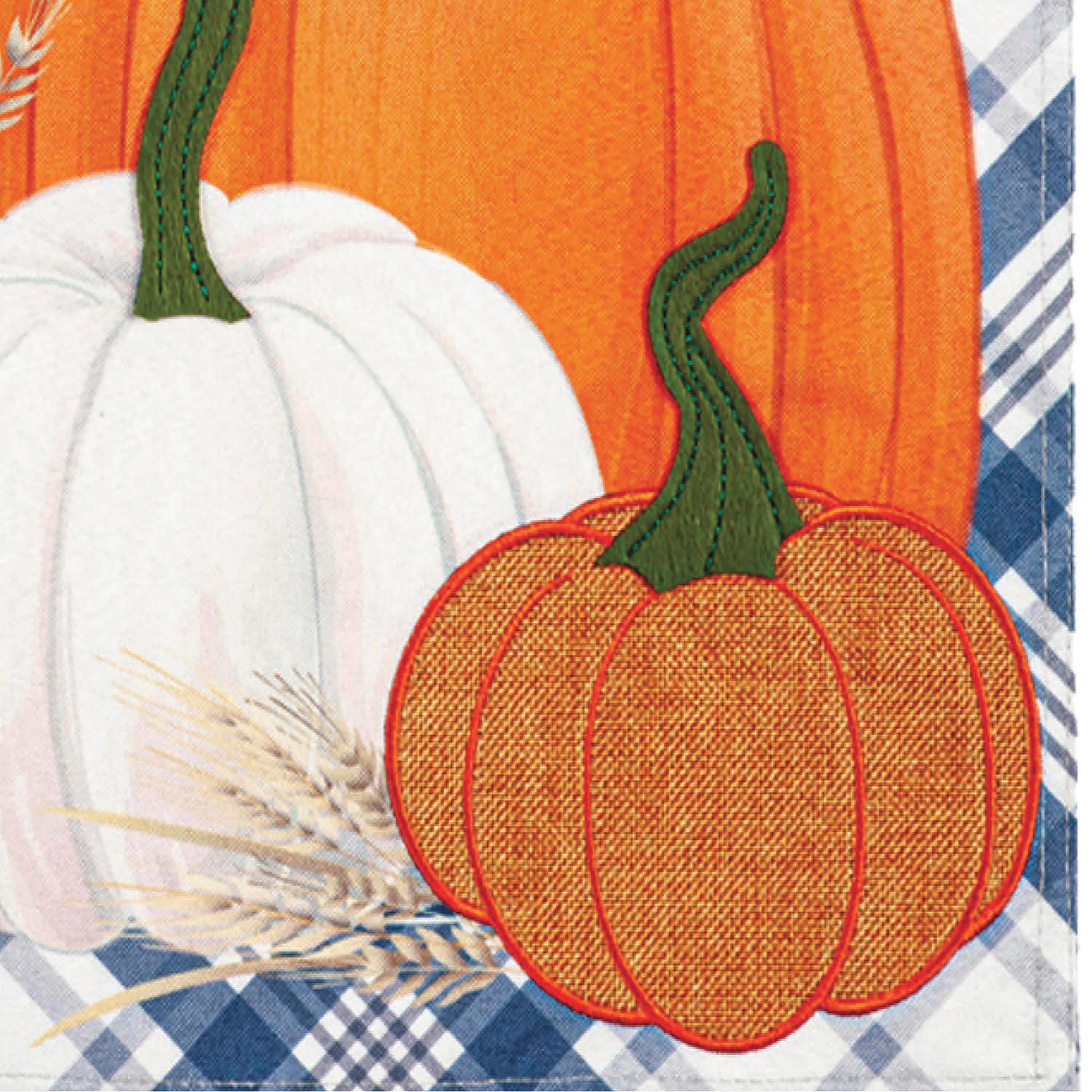 Mums and Pumpkin 2 Sided Garden Flag
