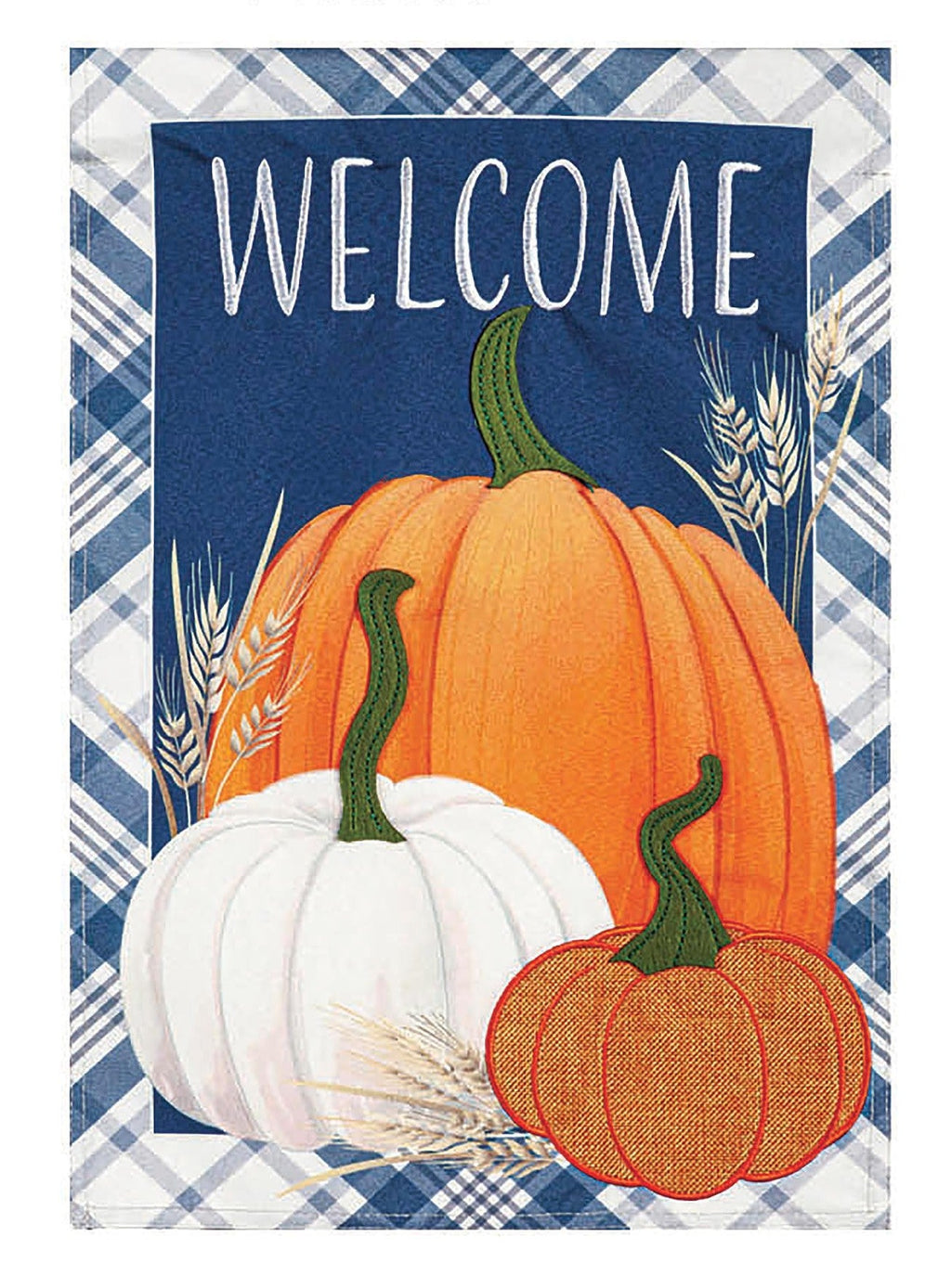 Mums and Pumpkin 2 Sided Garden Flag