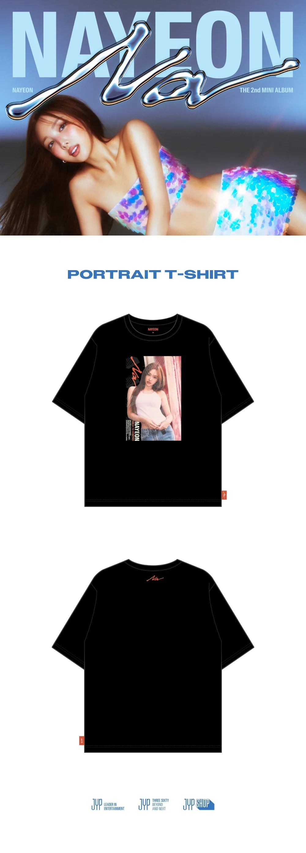 Twice Nayeon - Na 2nd Mini Album Official MD Portrait T-Shirt
