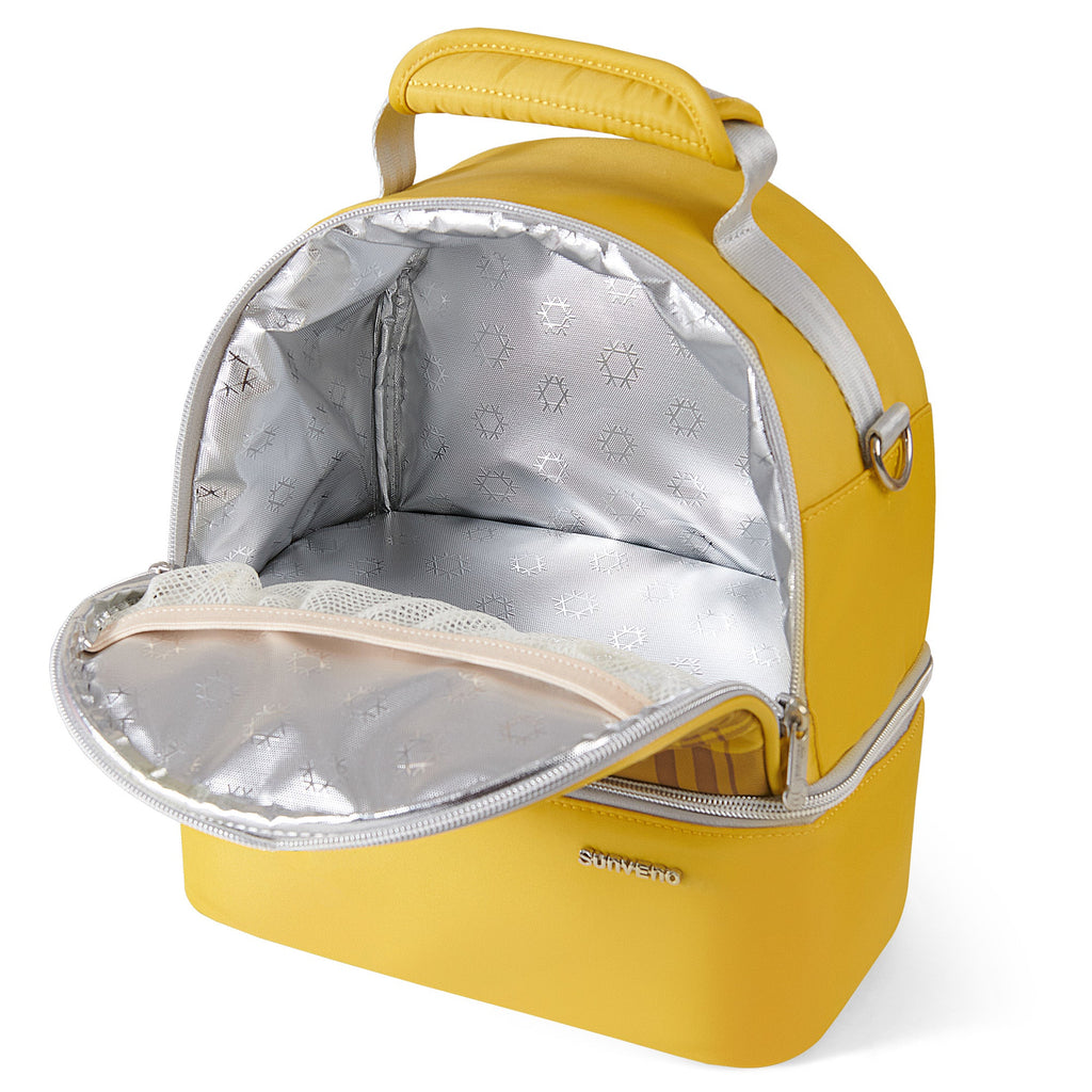 Insulated Lunch Box Double Deck Cooler Bag