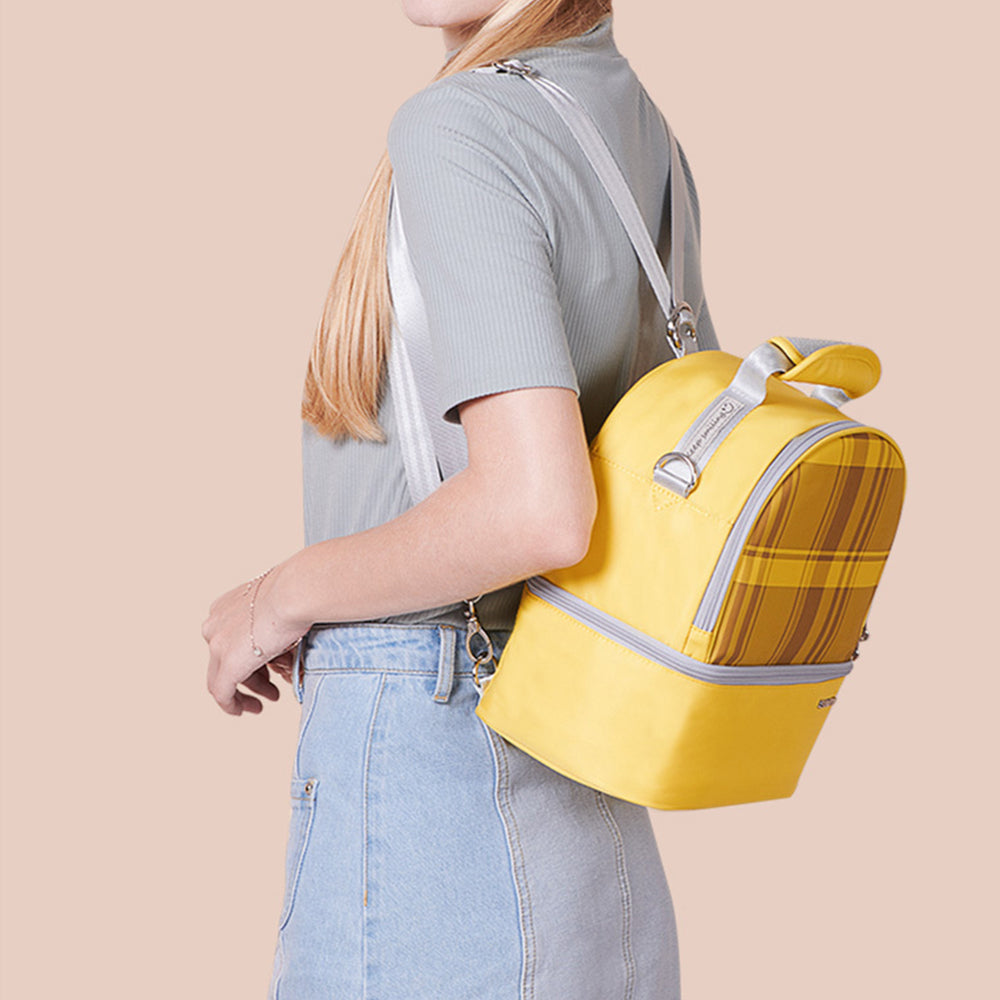 Insulated Lunch Box Double Deck Cooler Bag