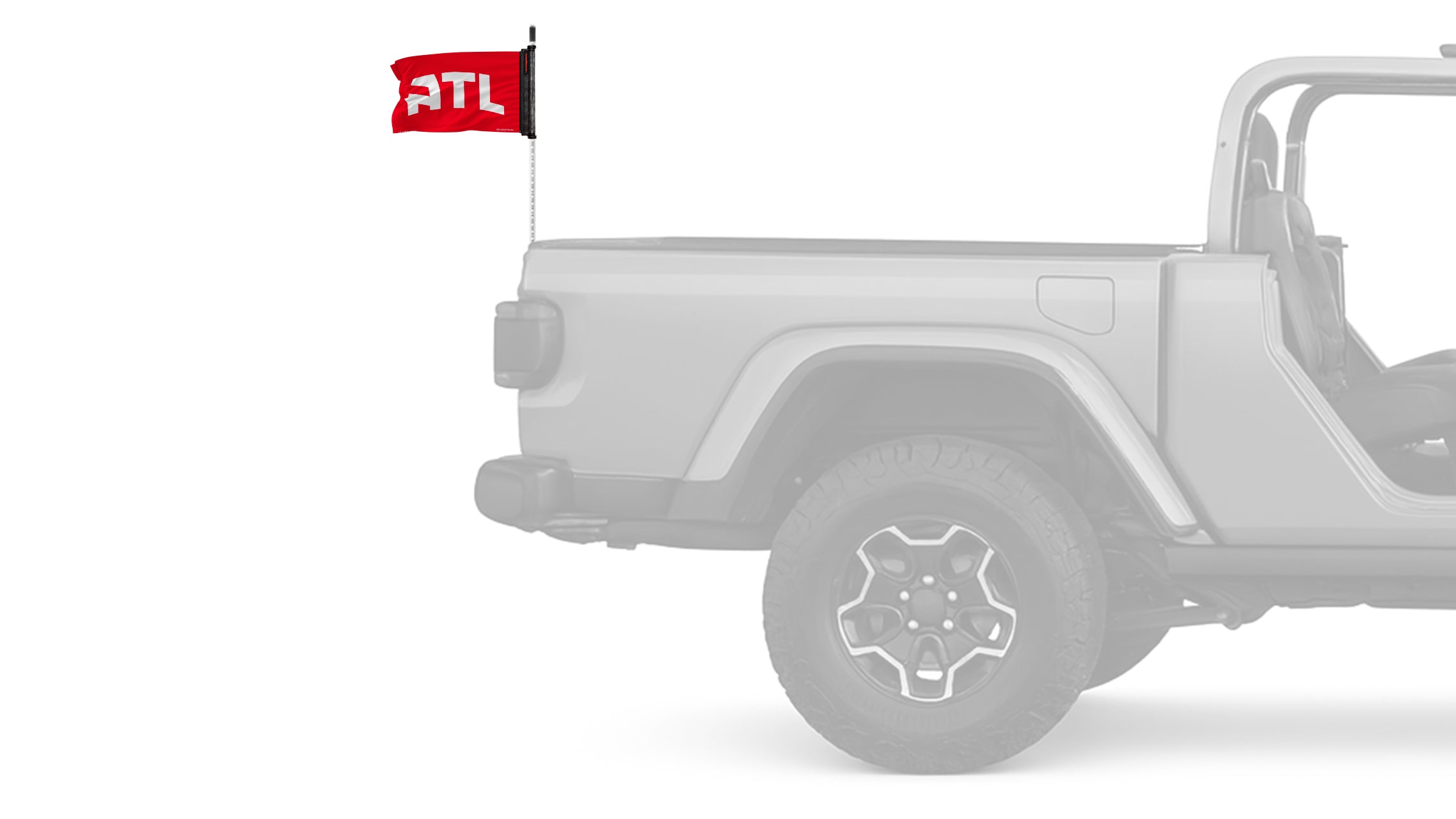Atlanta Hawks 11"x17" Forever Wave Flag for Jeep Wrangler LJ 2003-2006