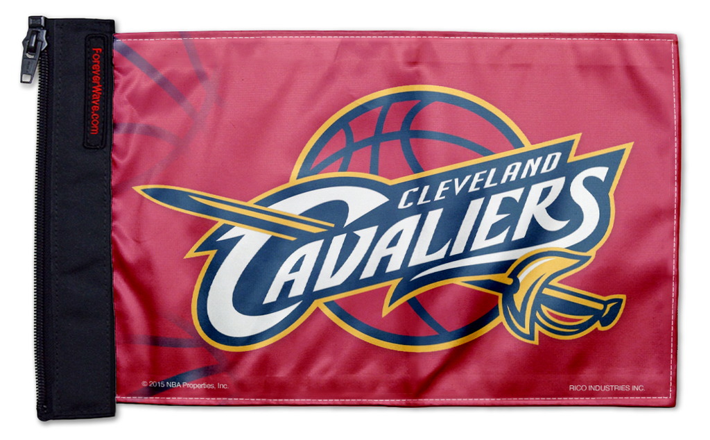 Cleveland Cavaliers 11"x17" Forever Wave Flag for Jeep Wrangler LJ 2003-2006