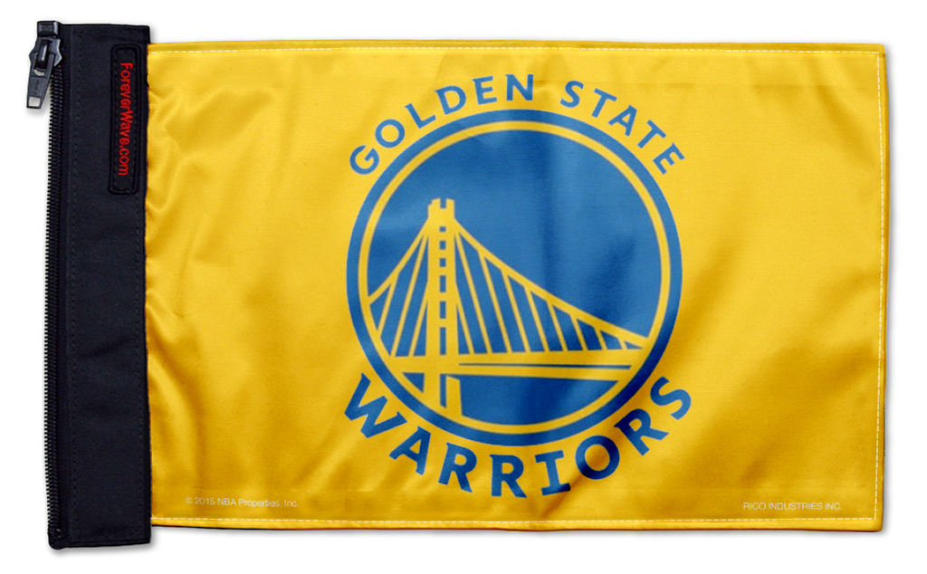 Golden State Warriors 11"x17" Forever Wave Flag for Jeep Wrangler YJ 1986-1995