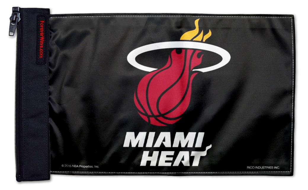 Miami Heat 11"x17" Forever Wave Flag for Jeep Wrangler TJ 1996-2006