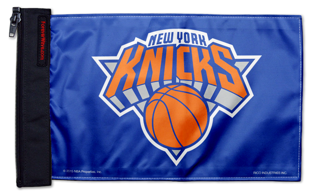 New York Knicks 11"x17" Forever Wave Flag for Jeep Wrangler TJ 1996-2006