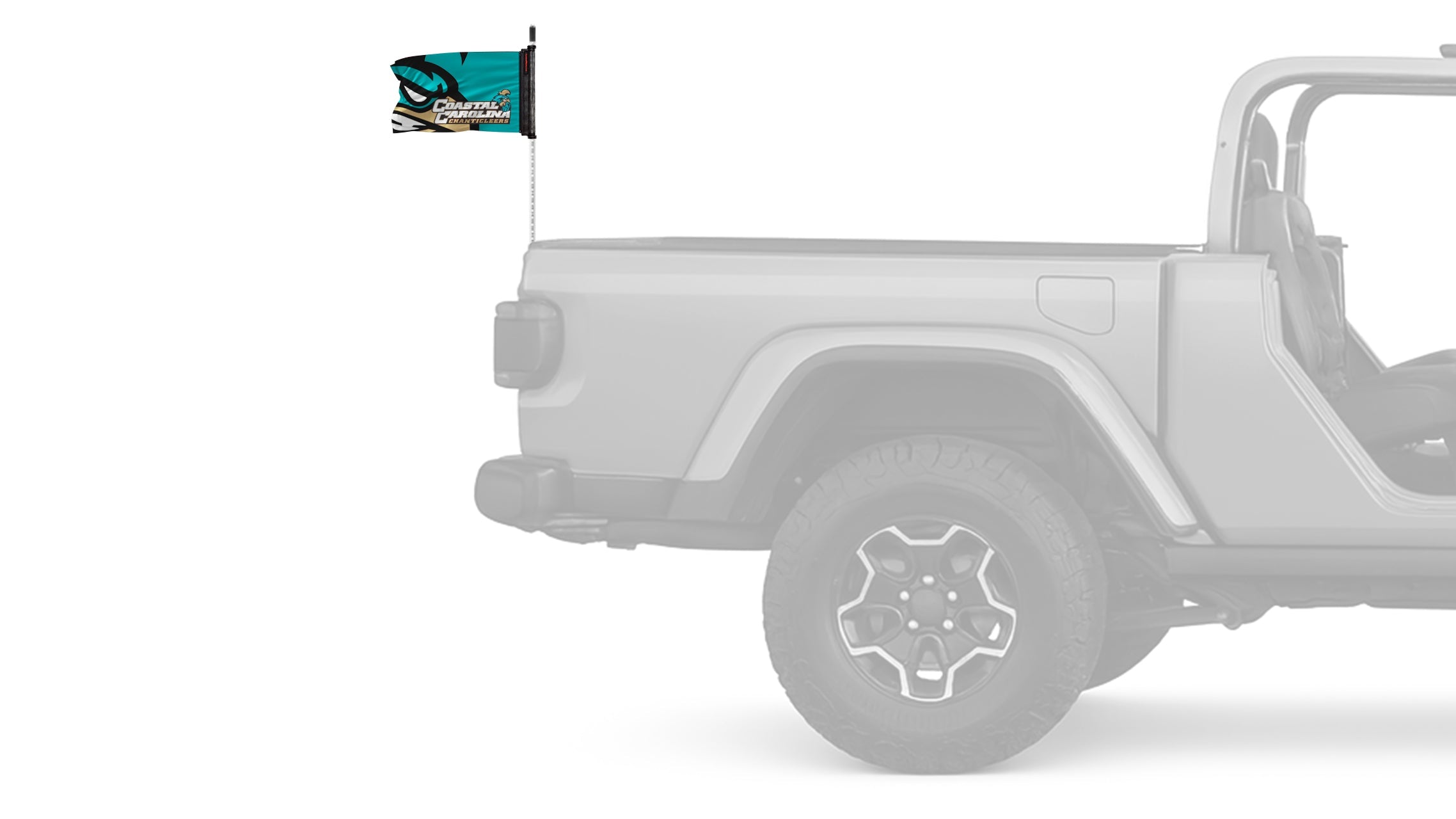 Coastal Carolina 11"x17" Forever Wave Flag for Jeep Wrangler LJ 2003-2006