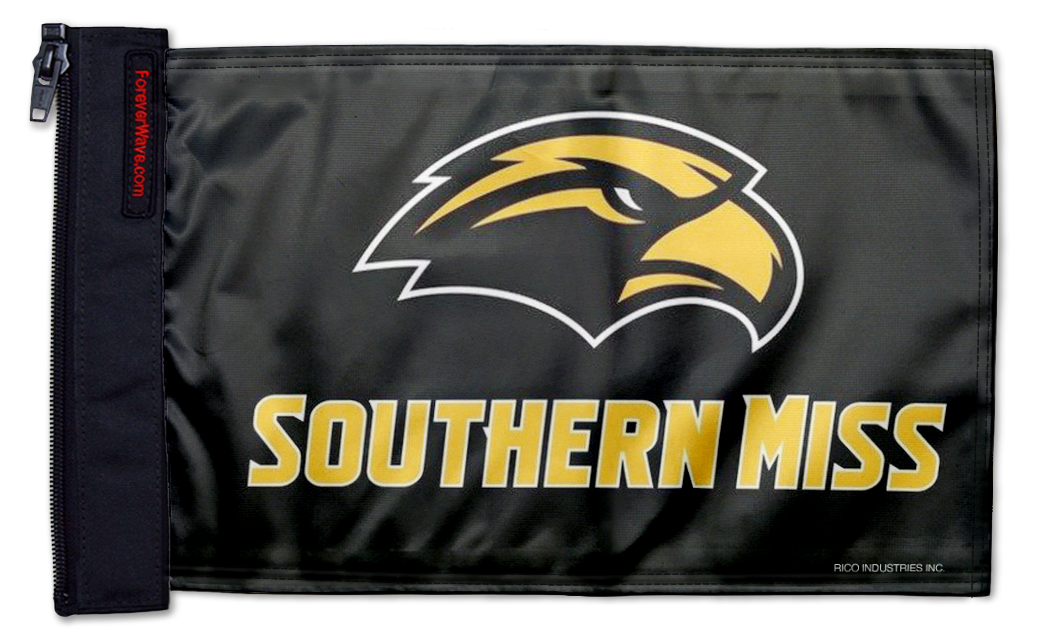 Southern Miss 11"x17" Forever Wave Flag for Jeep Wrangler TJ 1996-2006